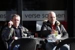Amsterdam 4 maart 2013
Hans Barneveld ( Ben Cramer vriend) met vriend op terras op de cornelis schuytstraat.
Peter Smulder bv