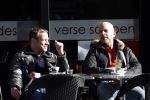Amsterdam 4 maart 2013
Hans Barneveld ( Ben Cramer vriend) met vriend op terras op de cornelis schuytstraat.
Peter Smulder bv