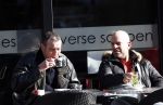 Amsterdam 4 maart 2013
Hans Barneveld ( Ben Cramer vriend) met vriend op terras op de cornelis schuytstraat.
Peter Smulder bv