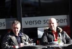 Amsterdam 4 maart 2013
Hans Barneveld ( Ben Cramer vriend) met vriend op terras op de cornelis schuytstraat.
Peter Smulder bv