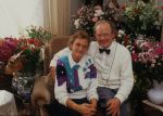 18 Oktober 1991 Jantje Koopmans met zijn vrouw en accordeon
Foto Peter Smulders BV
