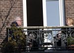 Amsterdam 5 maart 2013
John v d Rest op zijn balkon met ik denk zijn dochter.
Peter Smulders bv