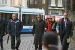 Amsterdam 28 december 2003
Prinses Maxima en Prinses Amalia wandelen met ouders Maxima en broer en zus bij Paleis op de Dam.Jorge Zorreguita en Carmen Zorreguita