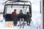 Lech, 27 Februari 2013
Wintersport, skieen
Linda de Mol met kinderen
Foto Peter Smulders BV