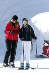 Lech, 27 Februari 2013
Wintersport, skieen
Linda de Mol met kinderen
Foto Peter Smulders BV