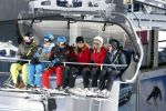 Lech, 27 Februari 2013
Wintersport, skieen
Linda de Mol met kinderen
Foto Peter Smulders BV