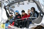 Lech, 27 Februari 2013
Wintersport, skieen
Linda de Mol met kinderen
Foto Peter Smulders BV