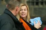 Amsterdam 28 december 2003
Prinses Maxima en Prinses Amalia wandelen met ouders Maxima en broer en zus bij Paleis op de Dam.Jorge Zorreguita en Carmen Zorreguita