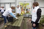 Dordrecht 15 maart 2013
Koningin Beatrix Prinses Margriet Tjalling ten Cate Prins Bernhard jr Prins Floris en Prins Bernhard jr voor NL DOET bij het Duurzaamheidscentrum  center) Weitzigt in Dordrecht.
Peter Smulders bv