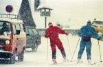 Lech, 20 Februari 1989
Bob Huitink, werkzaam als fotograaf voor Joop van Tellingen BV bij wintersport Kon. familie met o.a. Yolanda Adriaanse en Prins Willem Alexander
Foto Peter Smulders BV
