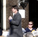 Amsterdam 5 maart 2013
Twan Huys met vrouw en een kennis op terras.
Peter Smulders bv