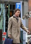 Amsterdam 4 maart 2015
Camiel Eurlings wandelend op straat in Amsterdam zuid.