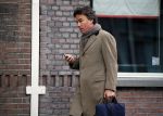 Amsterdam 4 maart 2015
Camiel Eurlings wandelend op straat in Amsterdam zuid.