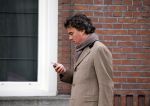 Amsterdam 4 maart 2015
Camiel Eurlings wandelend op straat in Amsterdam zuid.