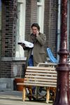 Amsterdam 16 februari 2015
Camiel Eurlings bellend op straat in amsterdam zuid.