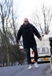 Amsterdam 17 februari 2015
Jeroen v Koningsbrugge met gsm / mobieltje op straat