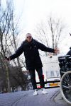 Amsterdam 17 februari 2015
Jeroen v Koningsbrugge met gsm / mobieltje op straat