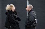 Amsterdam 2 maart 2015
Jette v d Meij met een vriend op straat in Amsterdam.