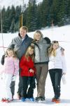 Lech, 23 Februari 2015
Jaarlijkse fotoshoot koninklijke Familie in Lech met Koning willem Alexander, Koningin Maxima, Prinses Beatrix,Prinses Amalia, Prinses Alexia en Prinses Ariane