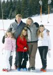 Lech, 23 Februari 2015
Jaarlijkse fotoshoot koninklijke Familie in Lech met Koning willem Alexander, Koningin Maxima, Prinses Beatrix,Prinses Amalia, Prinses Alexia en Prinses Ariane