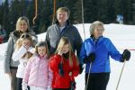 Lech, 23 Februari 2015
Jaarlijkse fotoshoot koninklijke Familie in Lech met Koning willem Alexander, Koningin Maxima, Prinses Beatrix,Prinses Amalia, Prinses Alexia en Prinses Ariane