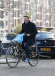 Amsterdam 19 februari 2015
Michael Pilarczyk op de fiets in Amsterdam.