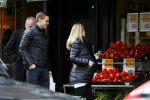 Amsterdam 17 februari 2015
Niklas Moisander met zijn zwangere vrouw/vriendin in amsterdam zuid.