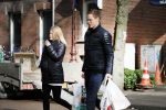 Amsterdam 17 februari 2015
Niklas Moisander met zijn zwangere vrouw/vriendin in amsterdam zuid.