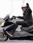 Muiden 11 februari 2015
Ruud de Wild op zijn motor op de A1