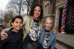 Amsterdam 13 februari 2016 
Premiere Zootropolis in het tropenmuseum.
Aicha Margadi en Kenza en vriendin Lola
