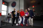 Den Haag 12 februari 2016
Samantha ( Barbie) en haar man Michael v d Plas met hun manager Jake Hampel zijn vrouw en hun PT. en kinderen