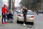 Den Haag 12 februari 2016
Samantha ( Barbie) en haar man Michael v d Plas met hun manager Jake Hampel zijn vrouw en hun PT