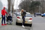 Den Haag 12 februari 2016
Samantha ( Barbie) en haar man Michael v d Plas met hun manager Jake Hampel zijn vrouw en hun PT