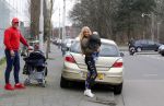 Den Haag 12 februari 2016
Samantha ( Barbie) en haar man Michael v d Plas met hun manager Jake Hampel zijn vrouw en hun PT