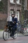 Amsterdam 13 februari 2016 
Caro Emerald op de fiets.