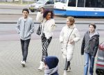 Amsterdam 13 februari 2016 
Premiere Zootropolis in het tropenmuseum.
Chimene van Oosterhout en zoon Lyam Last