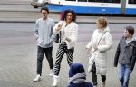 Amsterdam 13 februari 2016 
Premiere Zootropolis in het tropenmuseum.
Chimene van Oosterhout en zoon Lyam Last