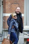 Amsterdam 12 februari 2016 
Connie Breukhoven met verloofde Eugene v Dun op straat