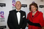 Hilversum 15 februari 2016
Buma awards in studio 21 op het mediapark. Cor Stutterheim met vrouw