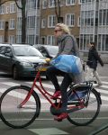 Amsterdam 15 februari 2016
Eva Jinek op straat in Amsterdam zuid.