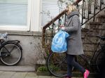 Amsterdam 15 februari 2016
Eva Jinek op straat in Amsterdam zuid.