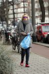 Amsterdam 15 februari 2016
Eva Jinek op straat in Amsterdam zuid.