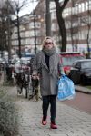 Amsterdam 15 februari 2016
Eva Jinek op straat in Amsterdam zuid.