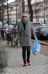 Amsterdam 15 februari 2016
Eva Jinek op straat in Amsterdam zuid.