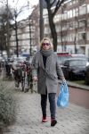 Amsterdam 15 februari 2016
Eva Jinek op straat in Amsterdam zuid.