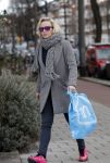 Amsterdam 15 februari 2016
Eva Jinek op straat in Amsterdam zuid.