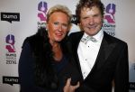 Hilversum 15 februari 2016
Buma awards in studio 21 op het mediapark. Hans v Hemert met vriendin