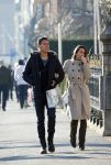 Amsterdam 17 februari 2016
Hector Moreno (psv speler) met zijn vrouw op de pc hooftstraat