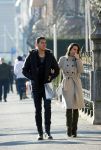 Amsterdam 17 februari 2016
Hector Moreno (psv speler) met zijn vrouw op de pc hooftstraat