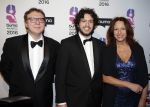 Hilversum 15 februari 2016
Buma awards in studio 21 op het mediapark. Paula Patricio Henk Temming en hun zoon